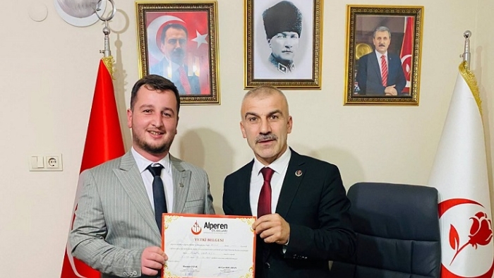 ALPEREN OCAKLARI RİZE İL BAŞKANLIĞI'NDA BAYRAK DEĞİŞİMİ